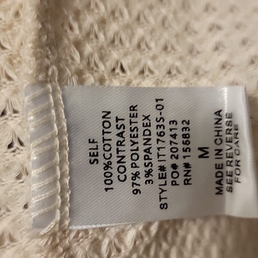 BiBi Women's Tan and Cream Long Sleeve Top - Picture 8 of 8